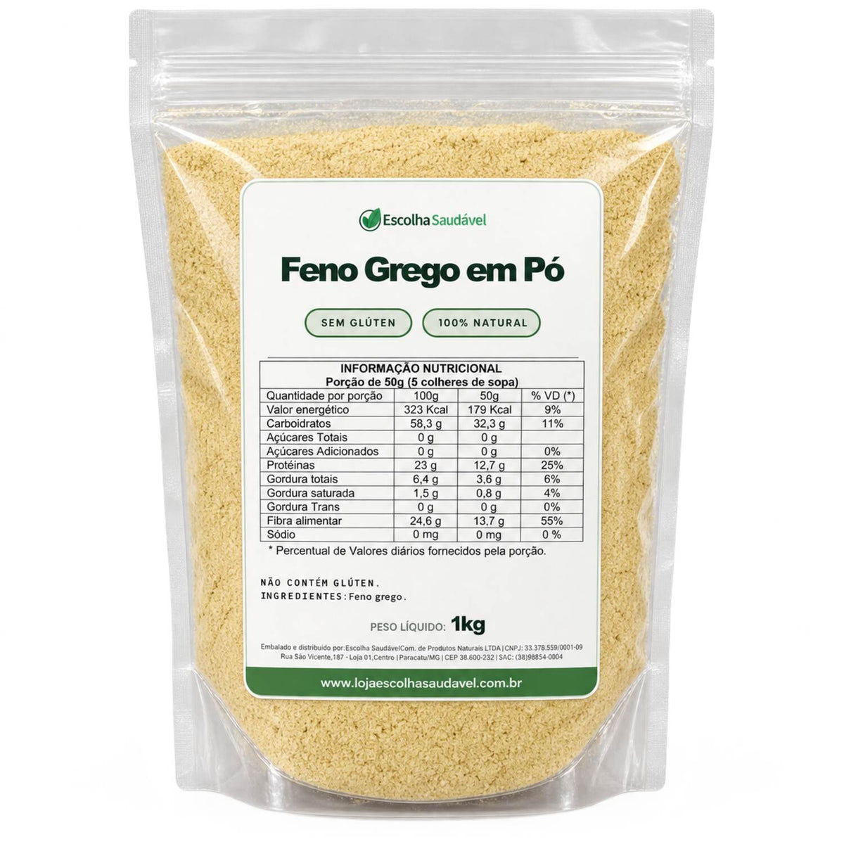 Feno Grego Em Pó