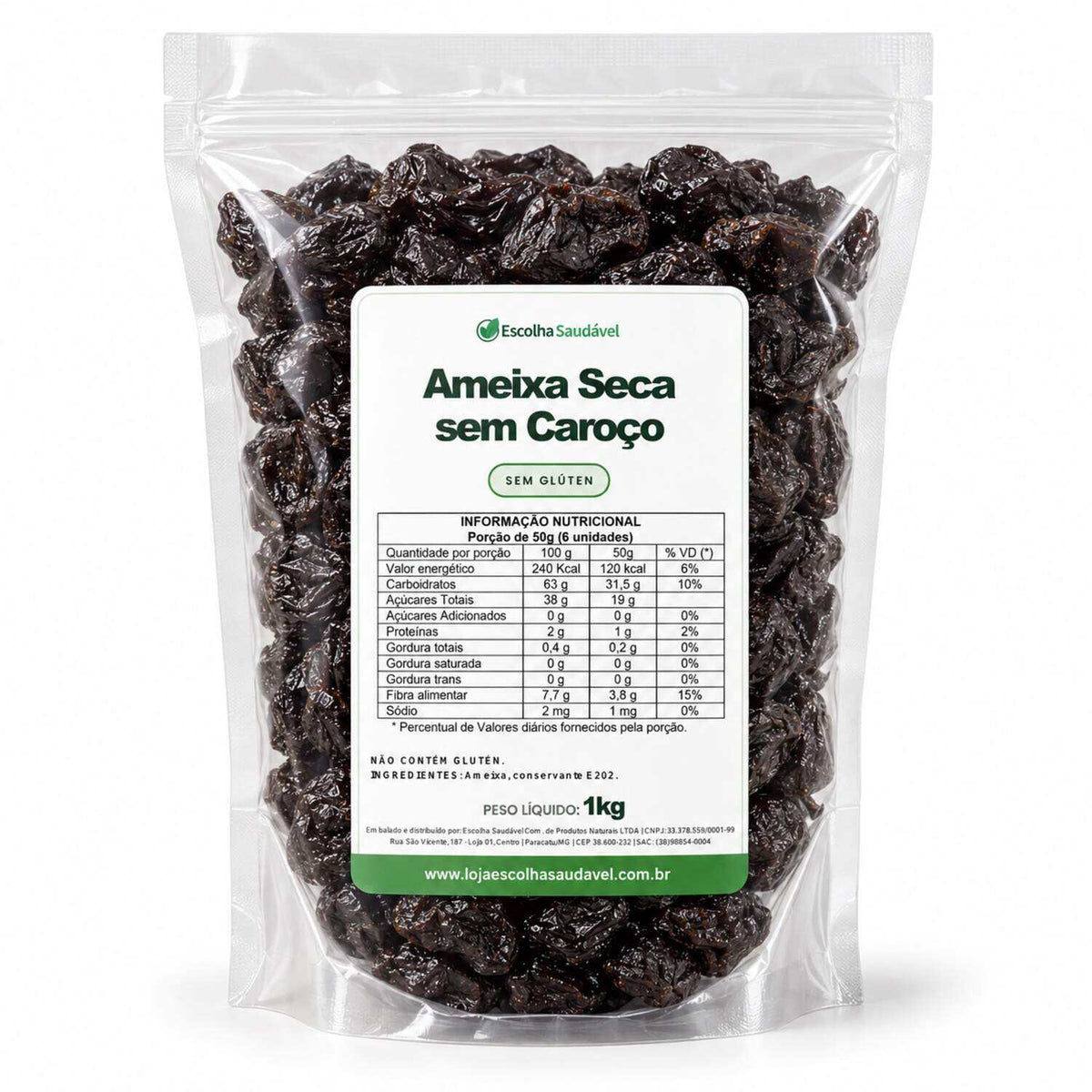 Ameixa Seca Sem Caroço