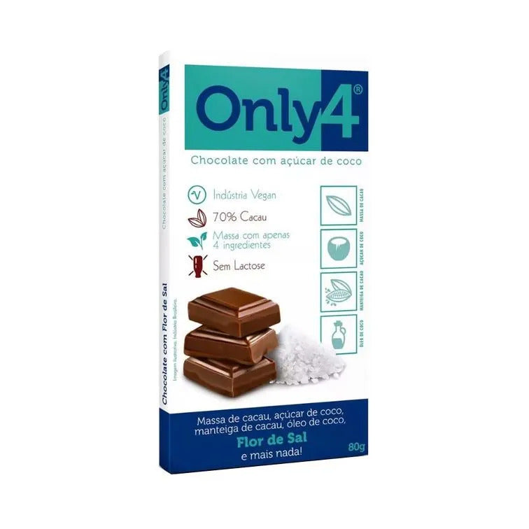 Barra de Chocolate Only4 80g (Vegano)