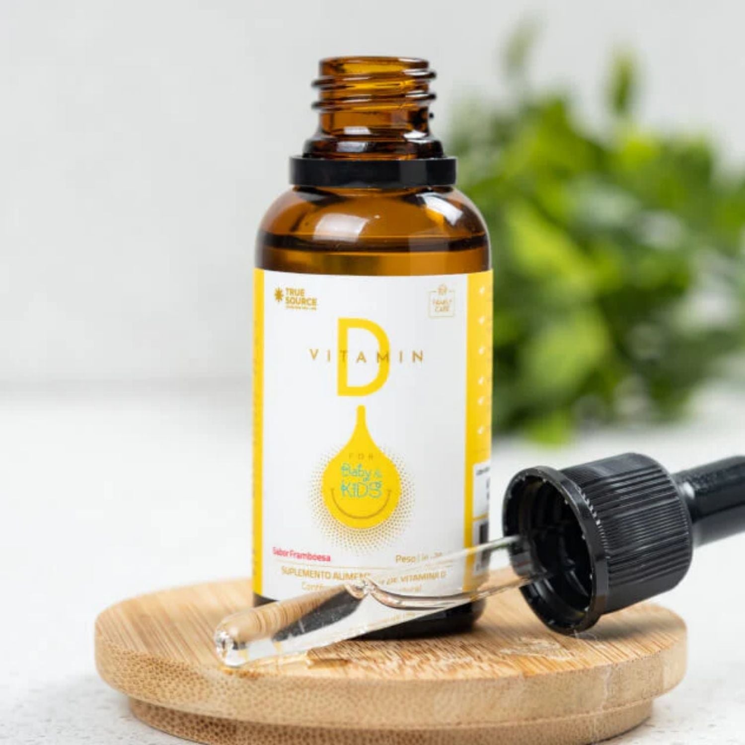 Vitamina D Líquido em Gotas for Kids Framboesa 30ml True Source