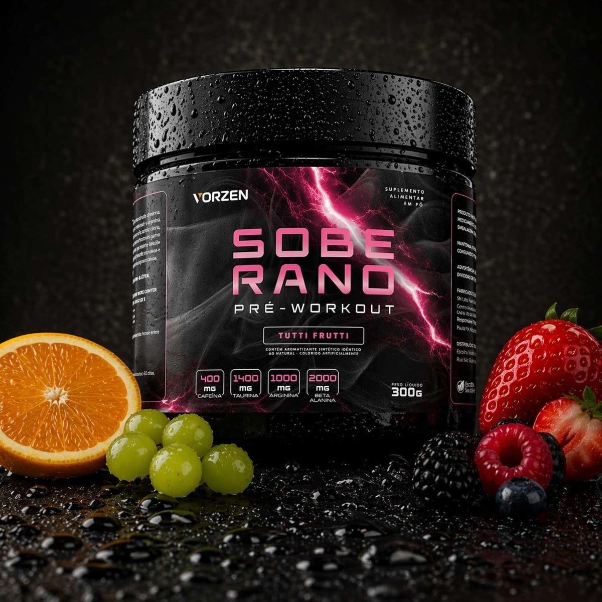 Pré Treino Soberano 300g Vorzen