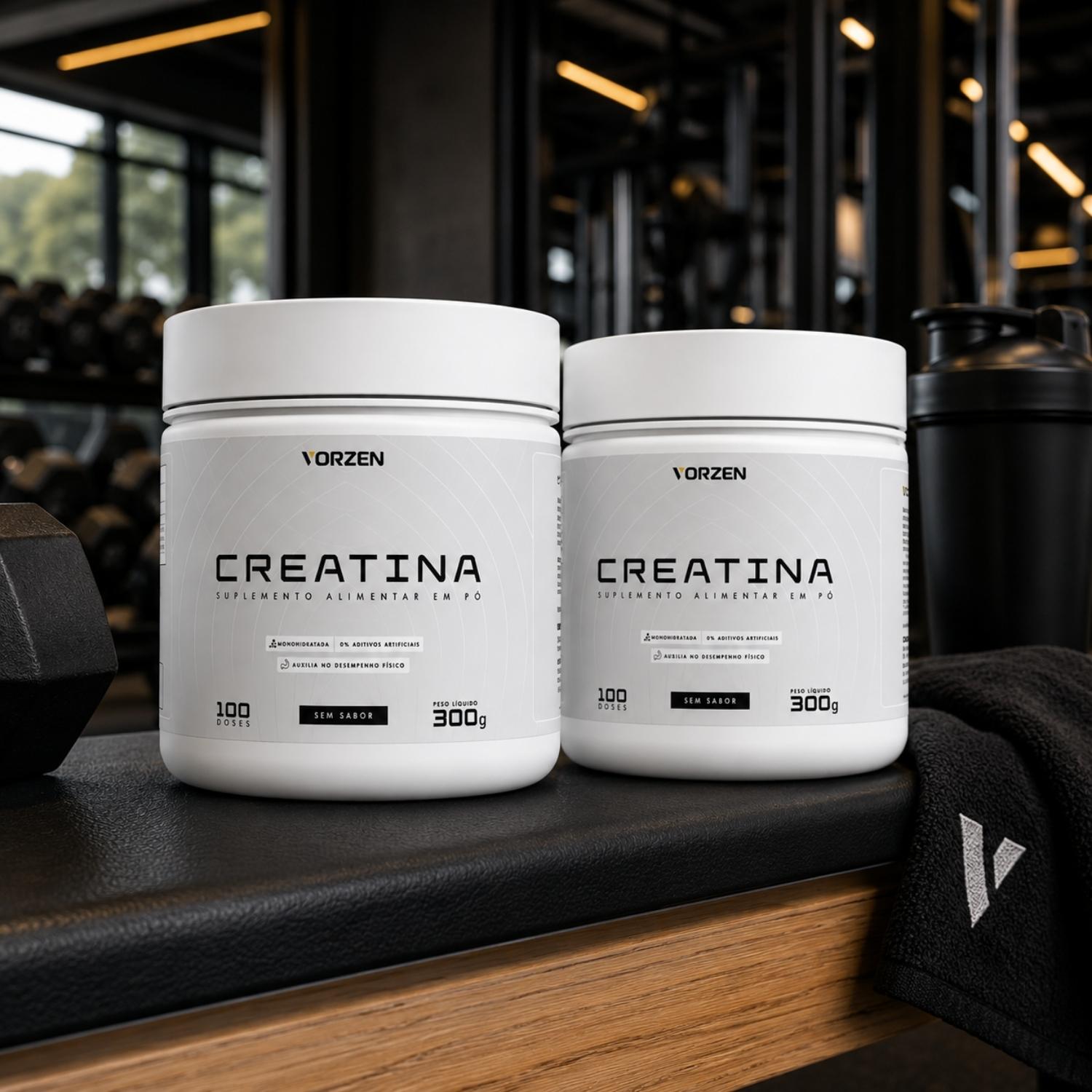 Kit 2x Creatina 100% Pura Pote 300g Vorzen