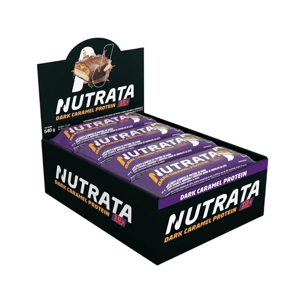 Barra de Proteina Caramel 45g Nutrata