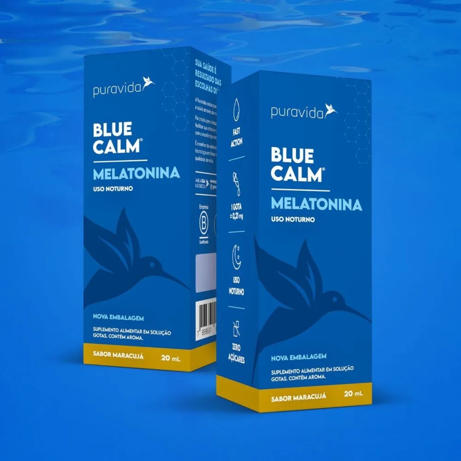 Melatonina Gotas Blue Calm 30ml Pura Vida