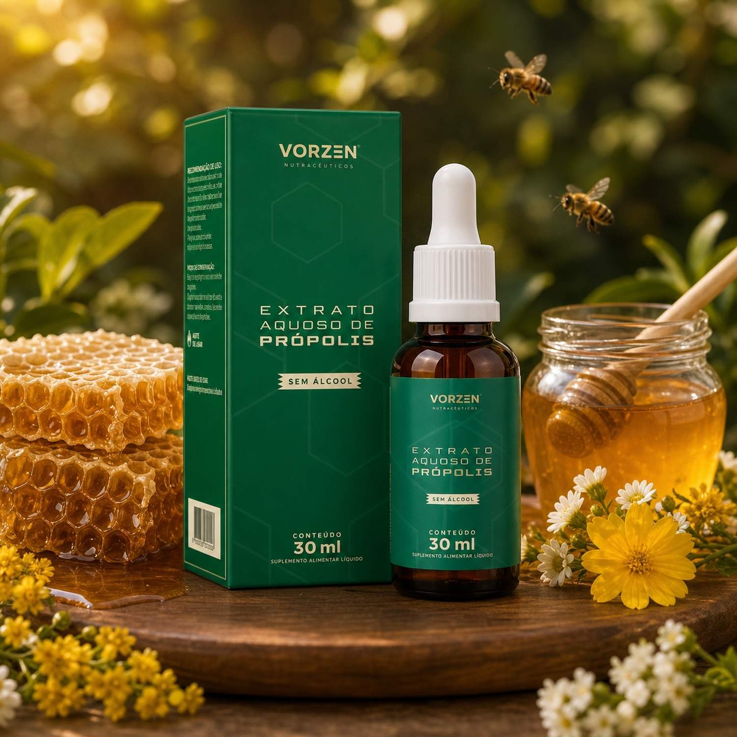 Extrato de Própolis Aquoso 30ml Vorzen