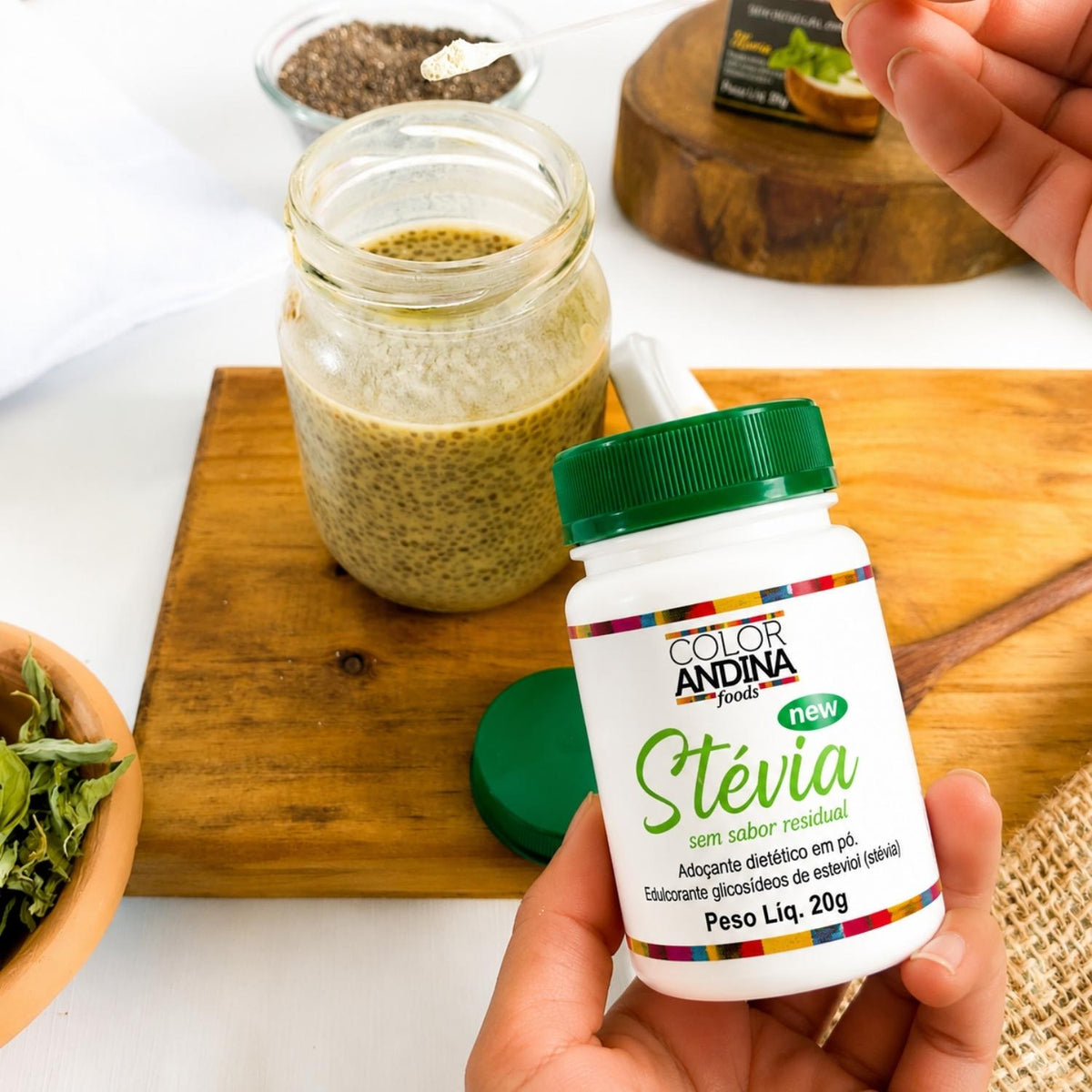 Adoçante Stevia 20g Color Andina (Nova Fórmula)