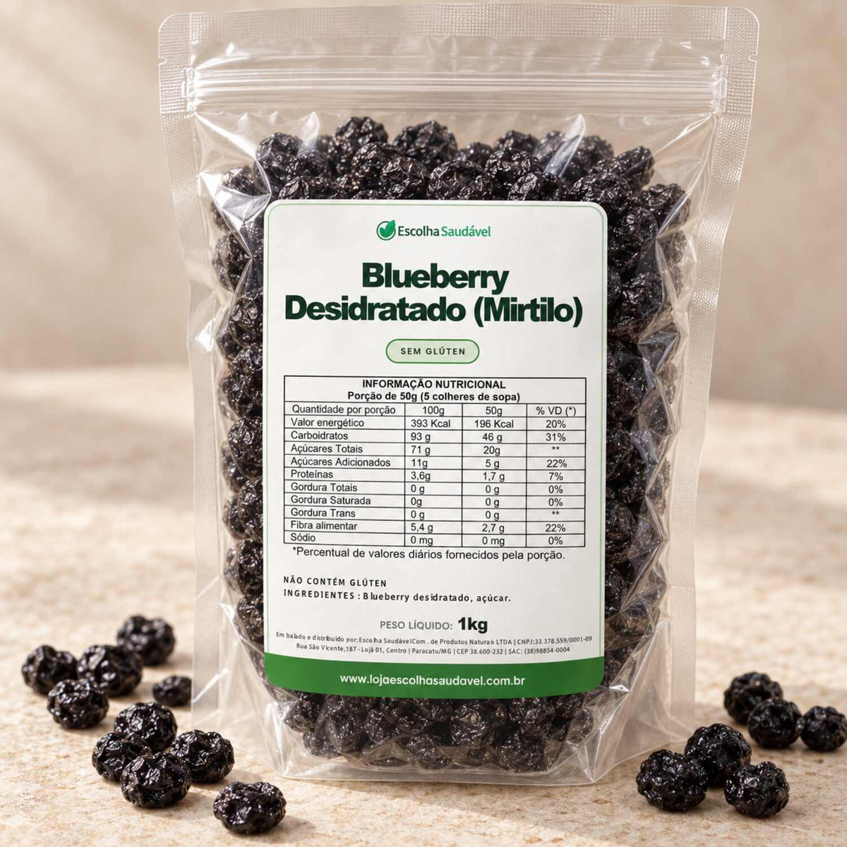 Blueberry Desidratado (Mirtilo)