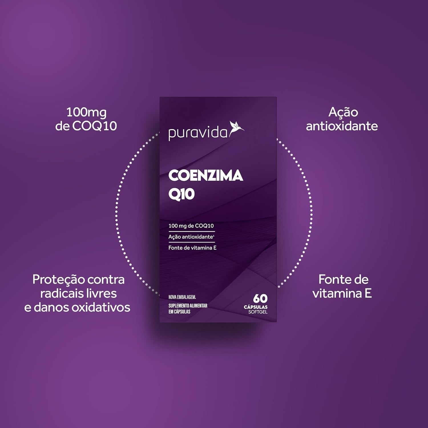Pura Vida Coenzima Q10 60 Cápsulas