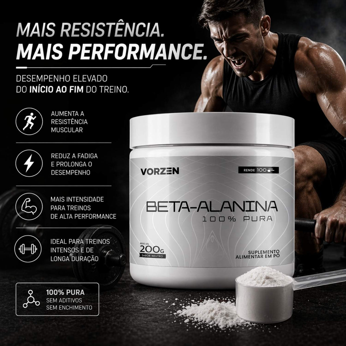 Beta Alanina Pote 200g Vorzen