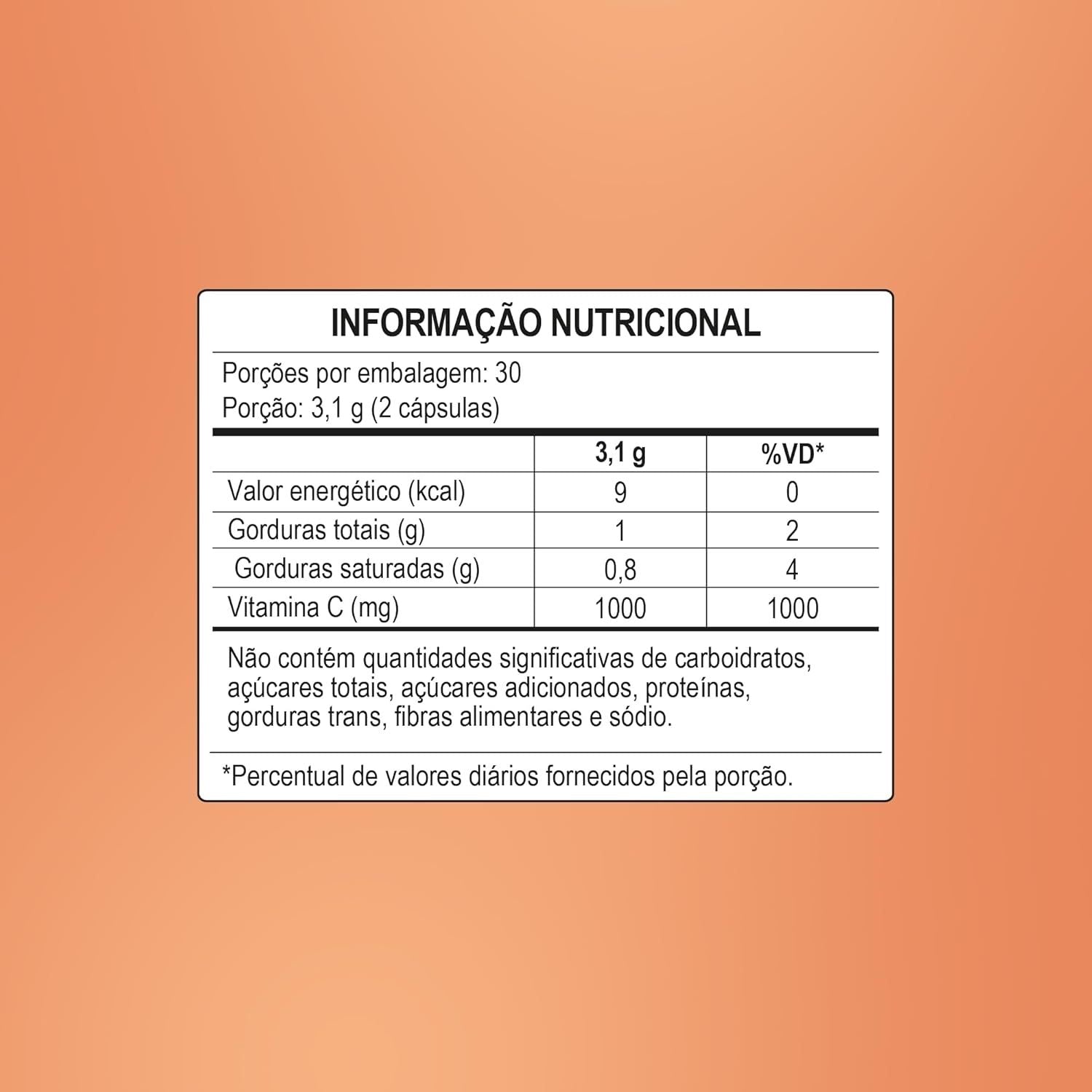 Bio Vitamina C 60 Cápsulas Pura Vida