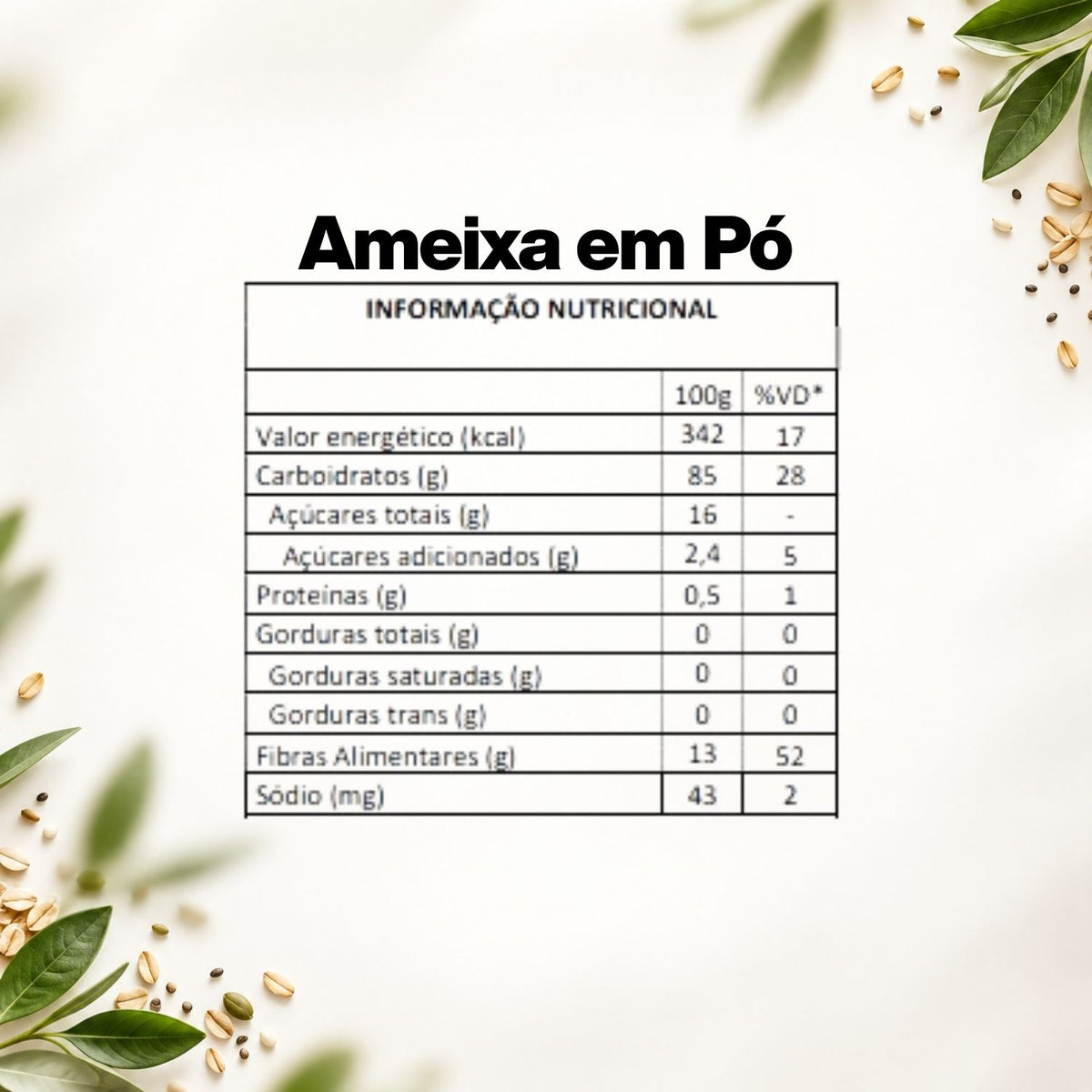 Ameixa em Pó 100% Pura