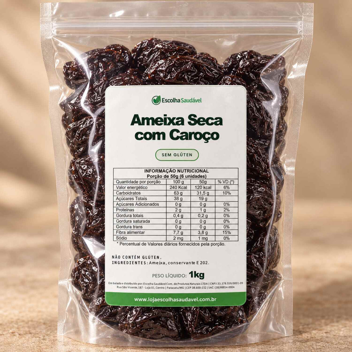 Ameixa Seca com Caroço