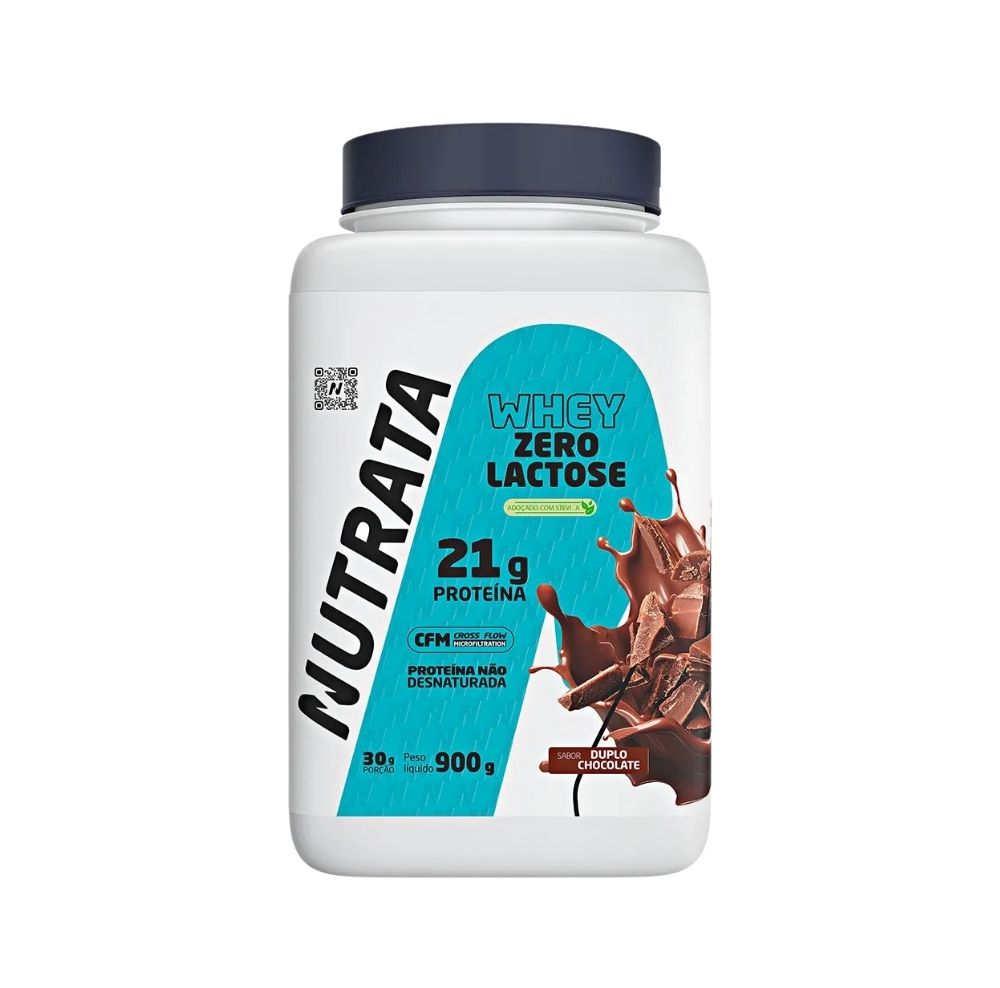 Whey Protein Concentrado Zero Lactose Pote 900g Nutrata
