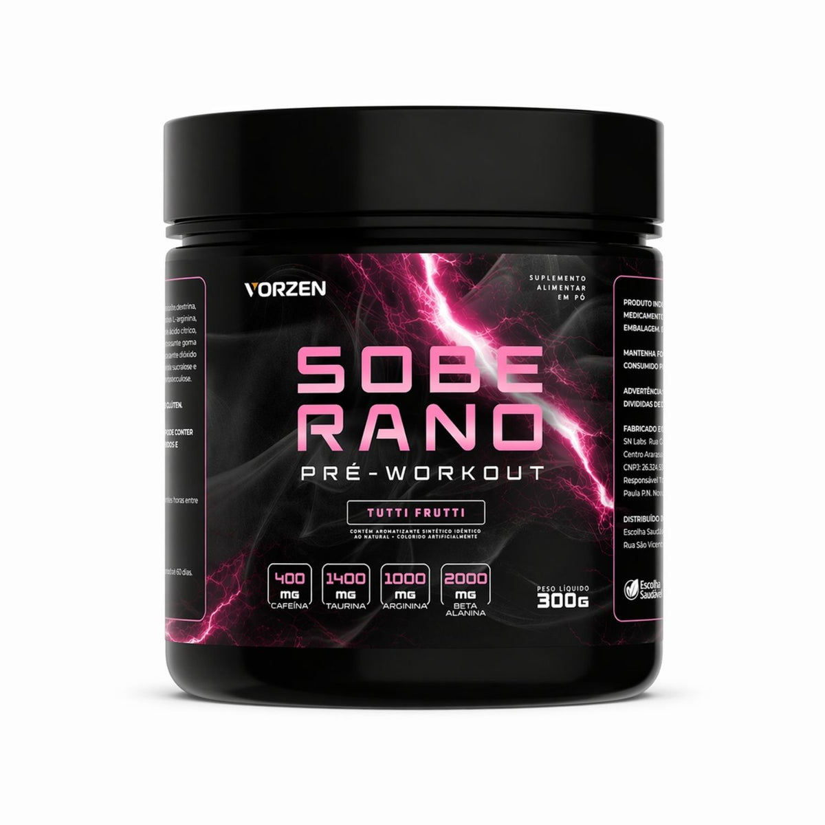 Pré Treino Soberano 300g Vorzen