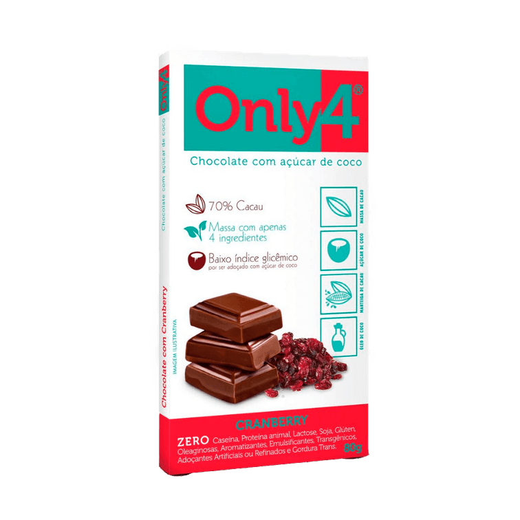 Barra de Chocolate Only4 70g (Vegano)