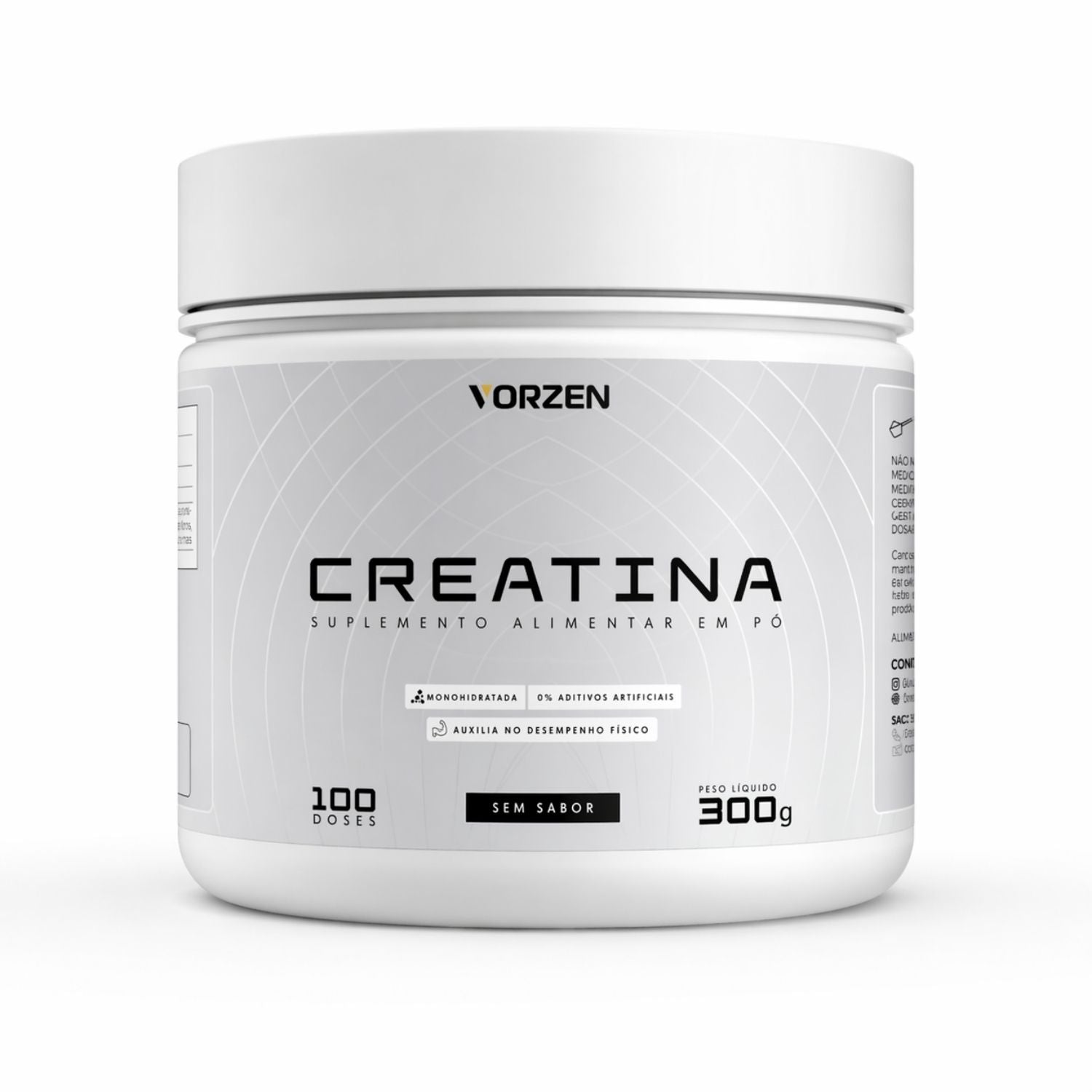 Creatina 100% Pura Pote 300g Vorzen