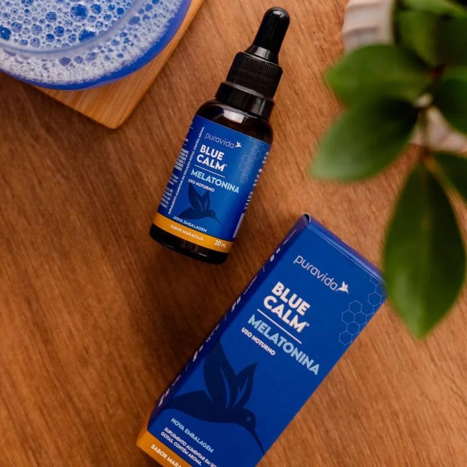 Melatonina Gotas Blue Calm 30ml Pura Vida
