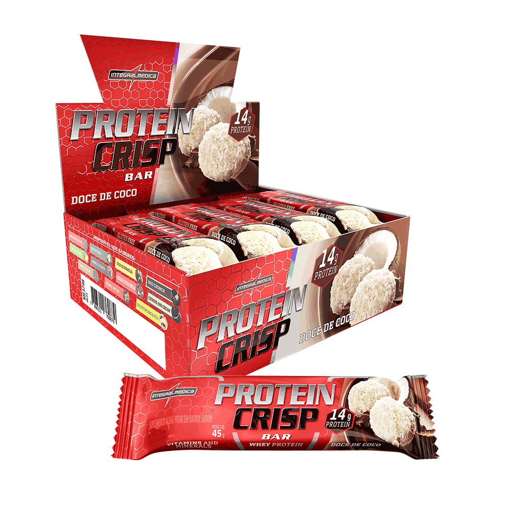 Barra de Proteína Crisp Bar 45g Integralmédica