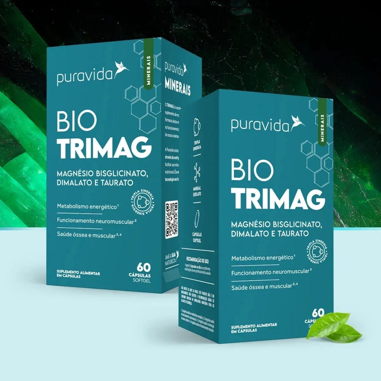 Bio Trimag (Magnesio Bisglicinato, Dimalato E Taurato) Pura Vida