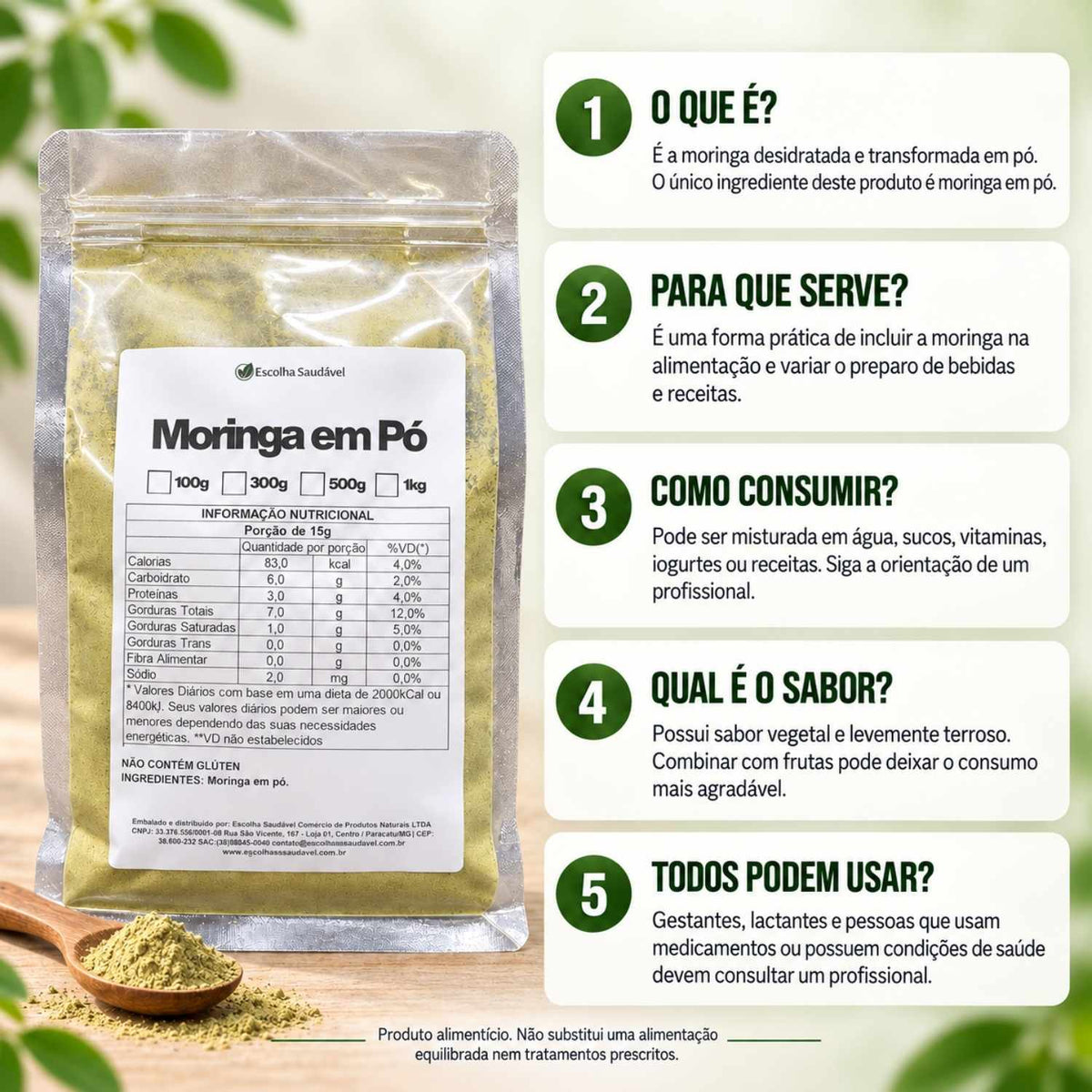 Moringa em Pó