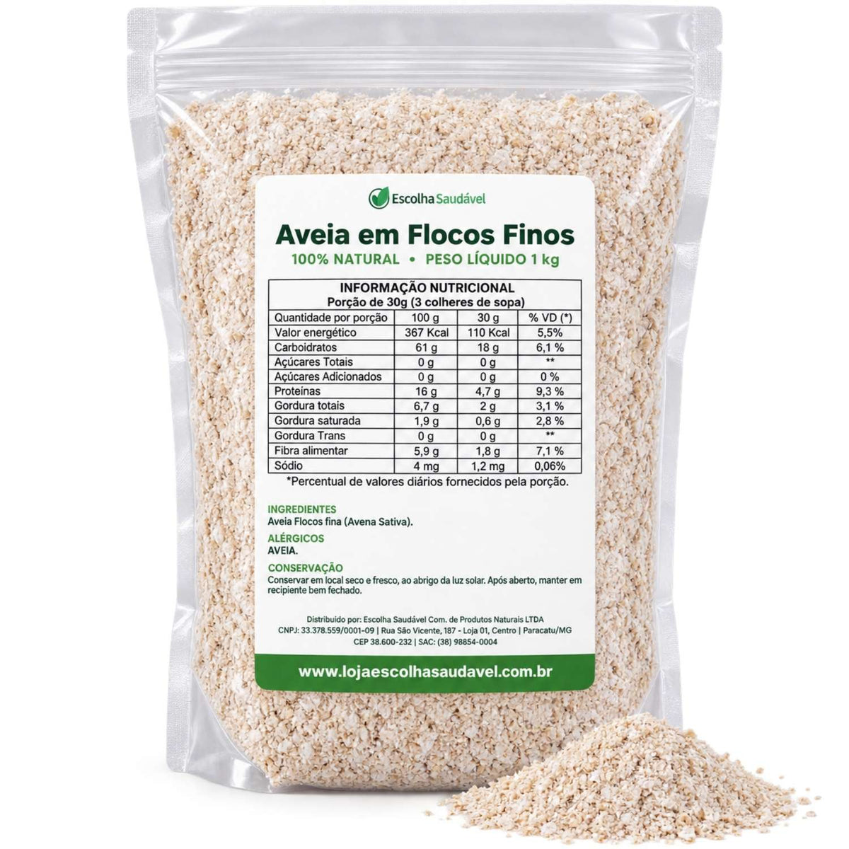 Aveia em Flocos Finos