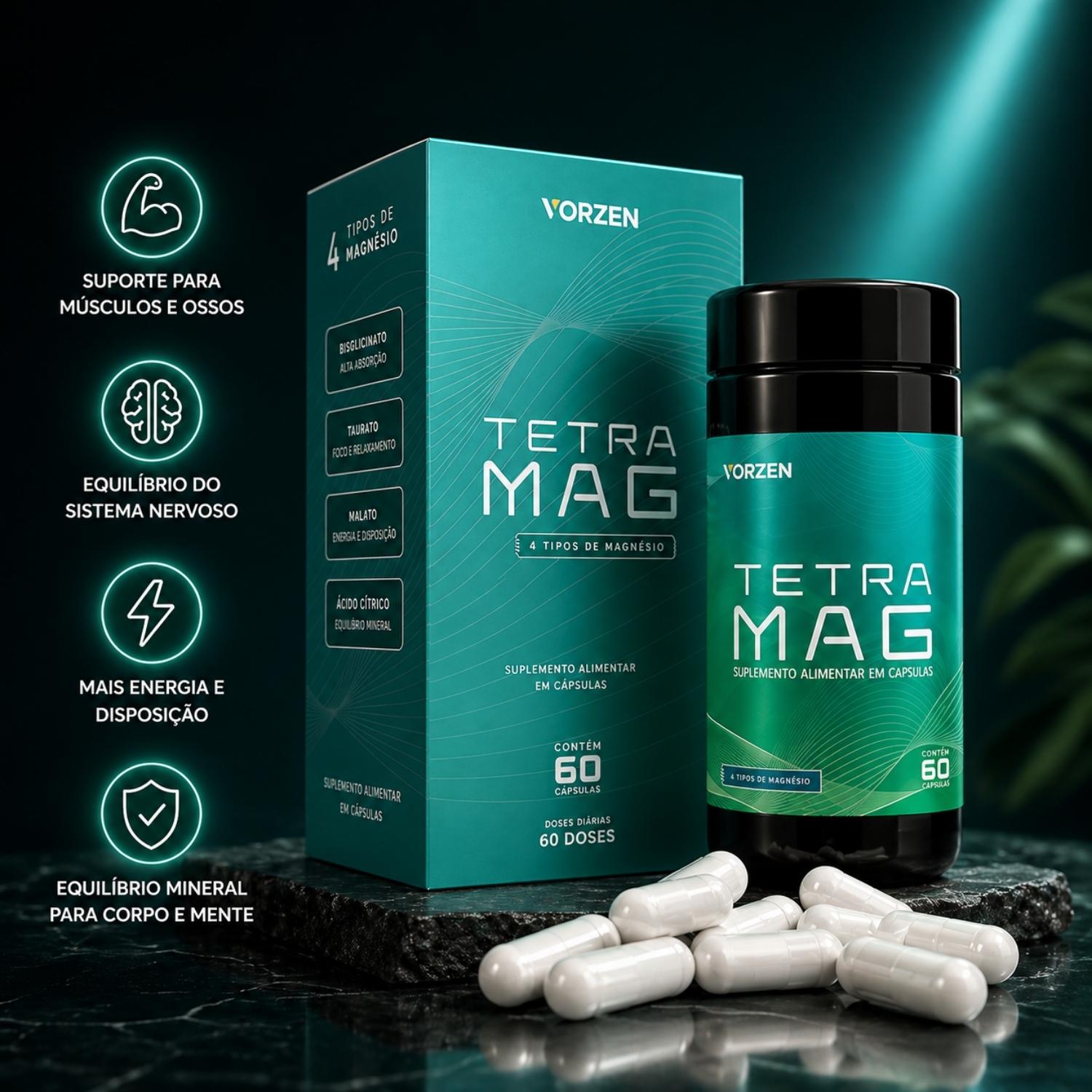 TetraMag 60 Cápsulas Vorzen