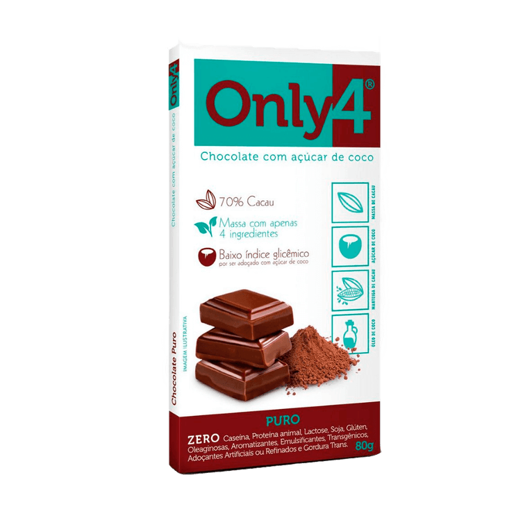 Barra de Chocolate Only4 70g (Vegano)
