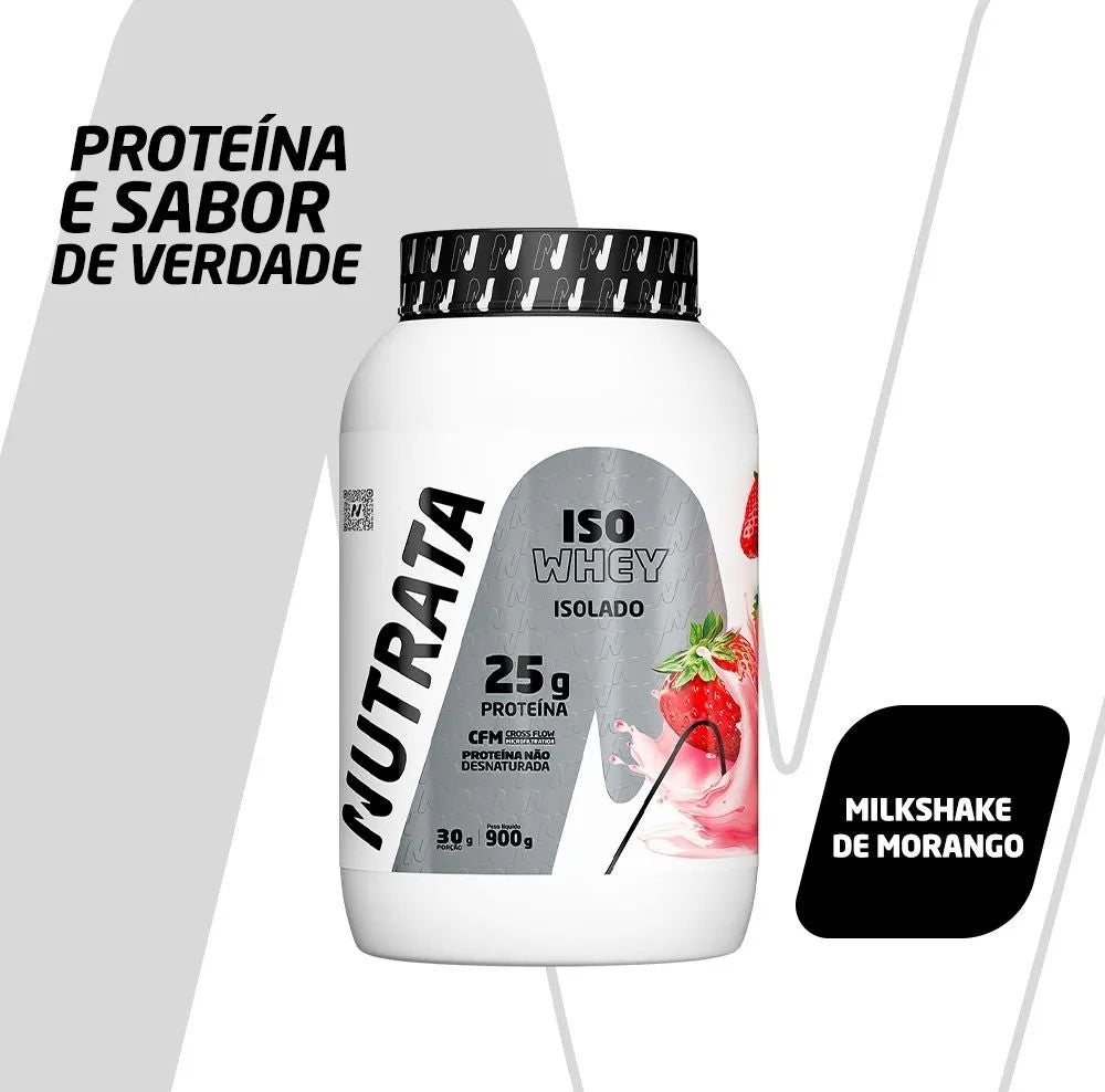 Whey Protein Isolado Pote 900g Nutrata