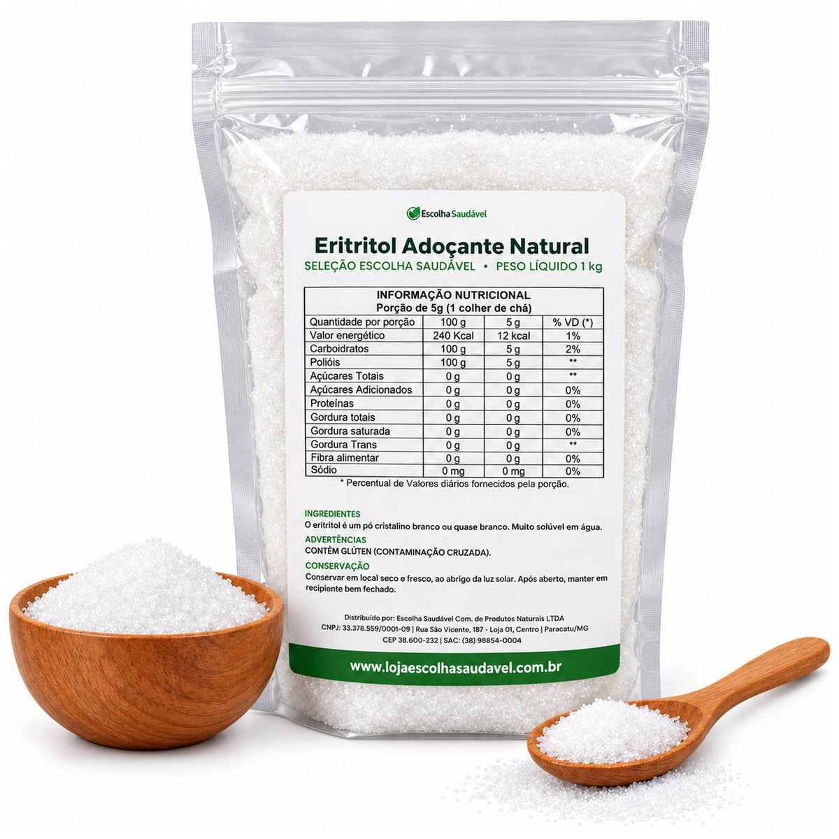 Eritritol Adoçante Natural