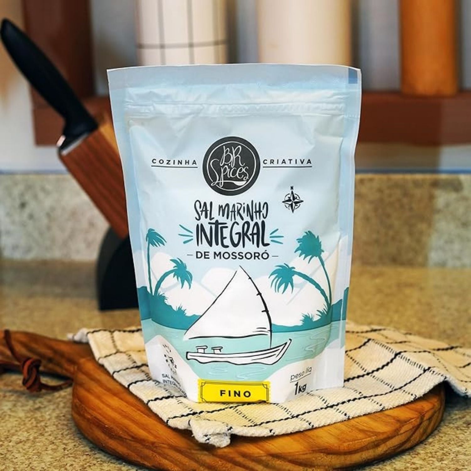 Sal Marinho Mossoró 1kg Br Spices