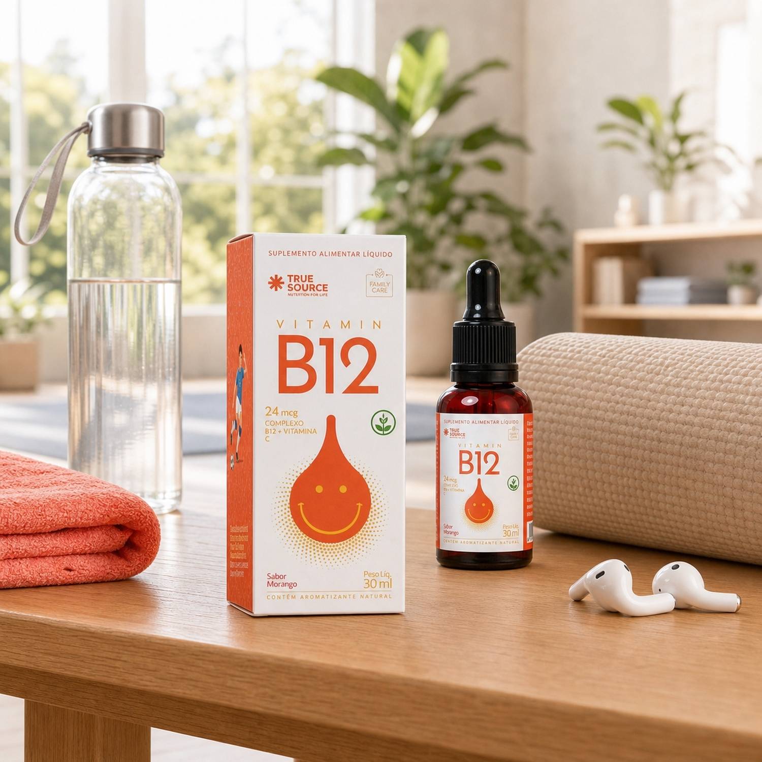 Vitamina B12 Líquido em Gotas for Kids Laranja 30ml True Source