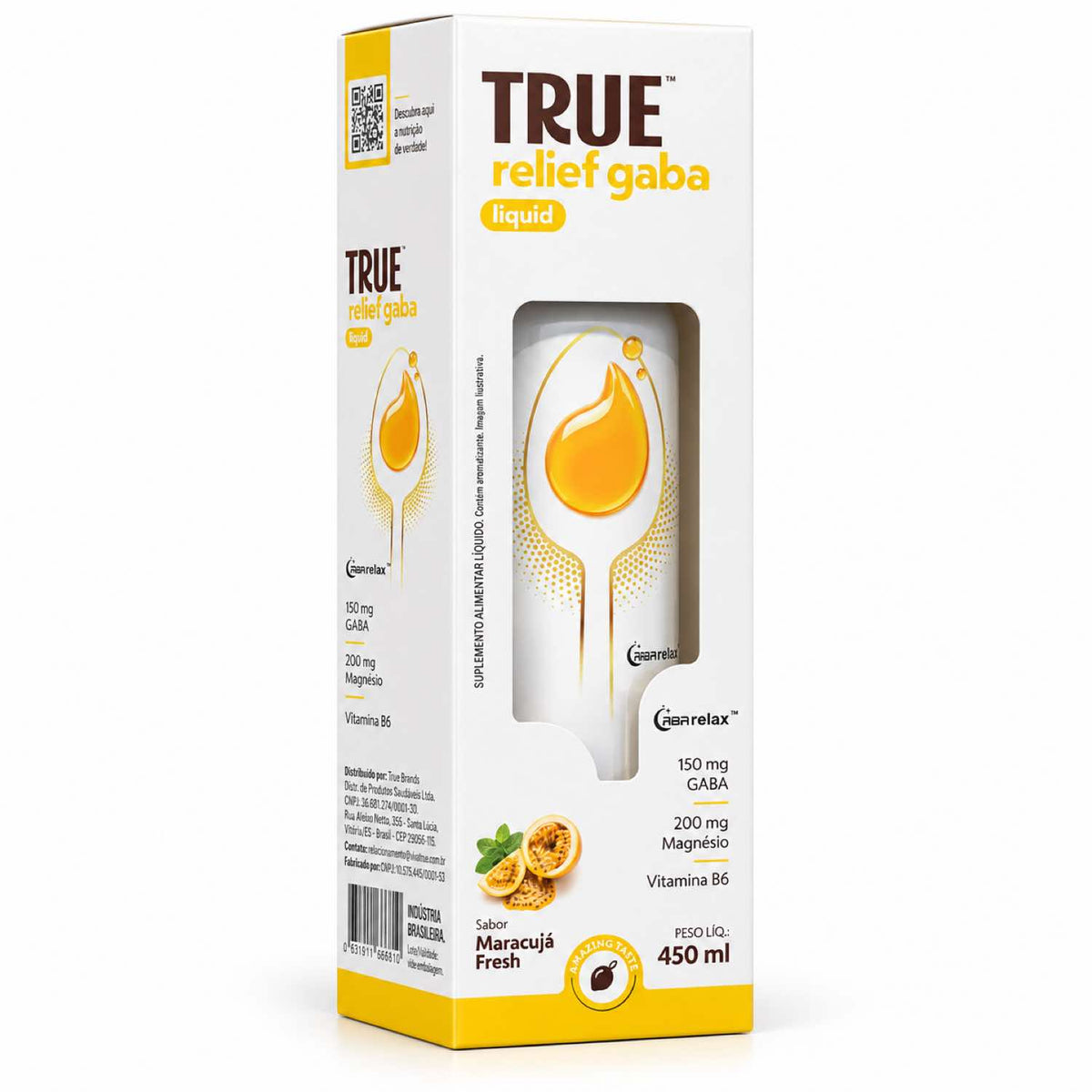 True Relief Gaba Liquid Sabor Maracujá 450ml