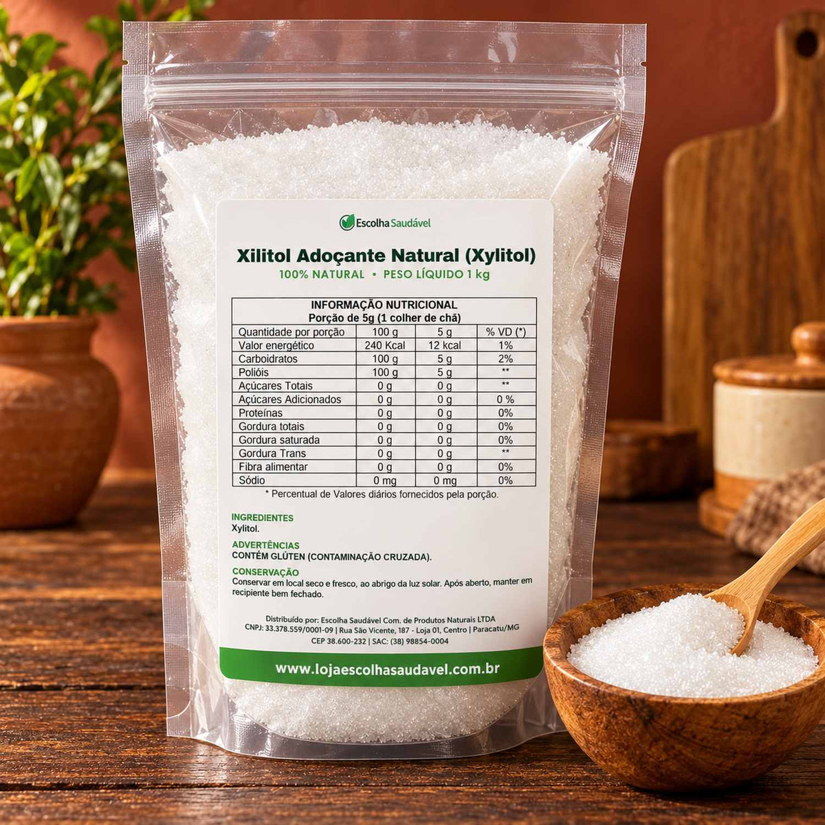 Xilitol Adoçante Natural (Xylitol)