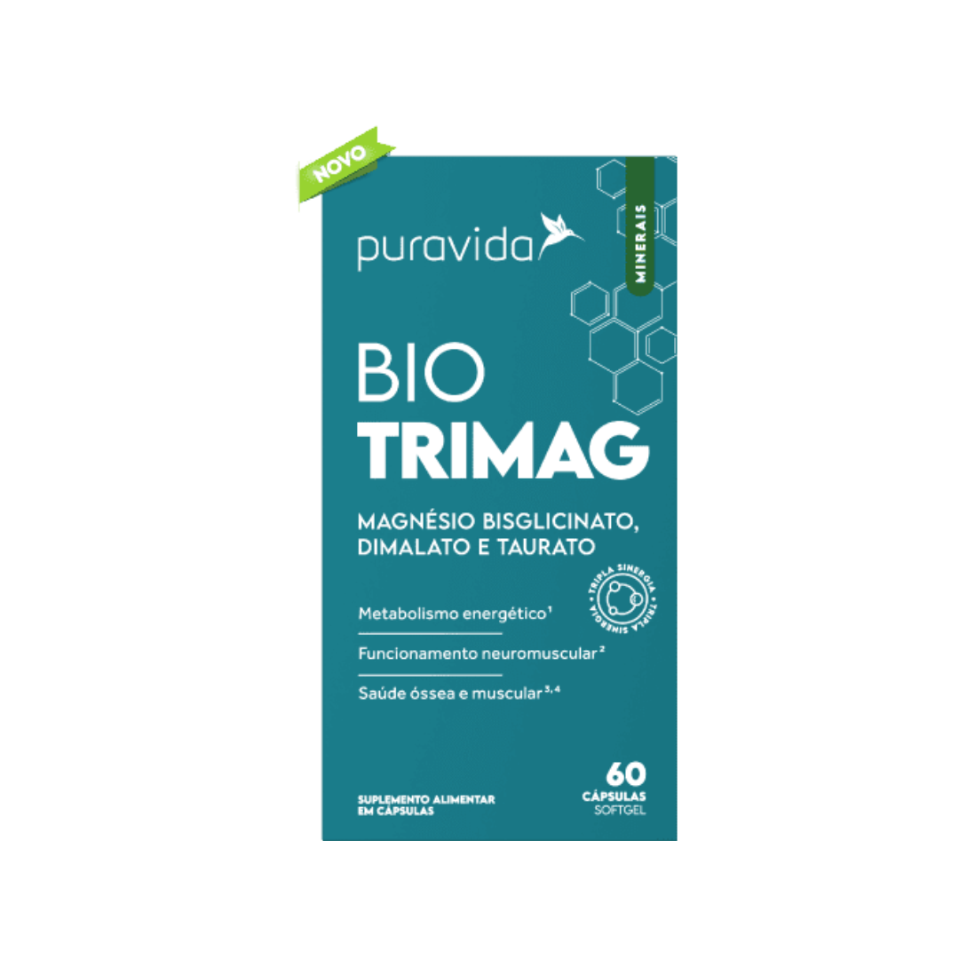 Bio Trimag (Magnesio Bisglicinato, Dimalato E Taurato) Pura Vida