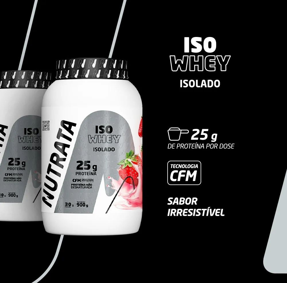Whey Protein Isolado Pote 900g Nutrata