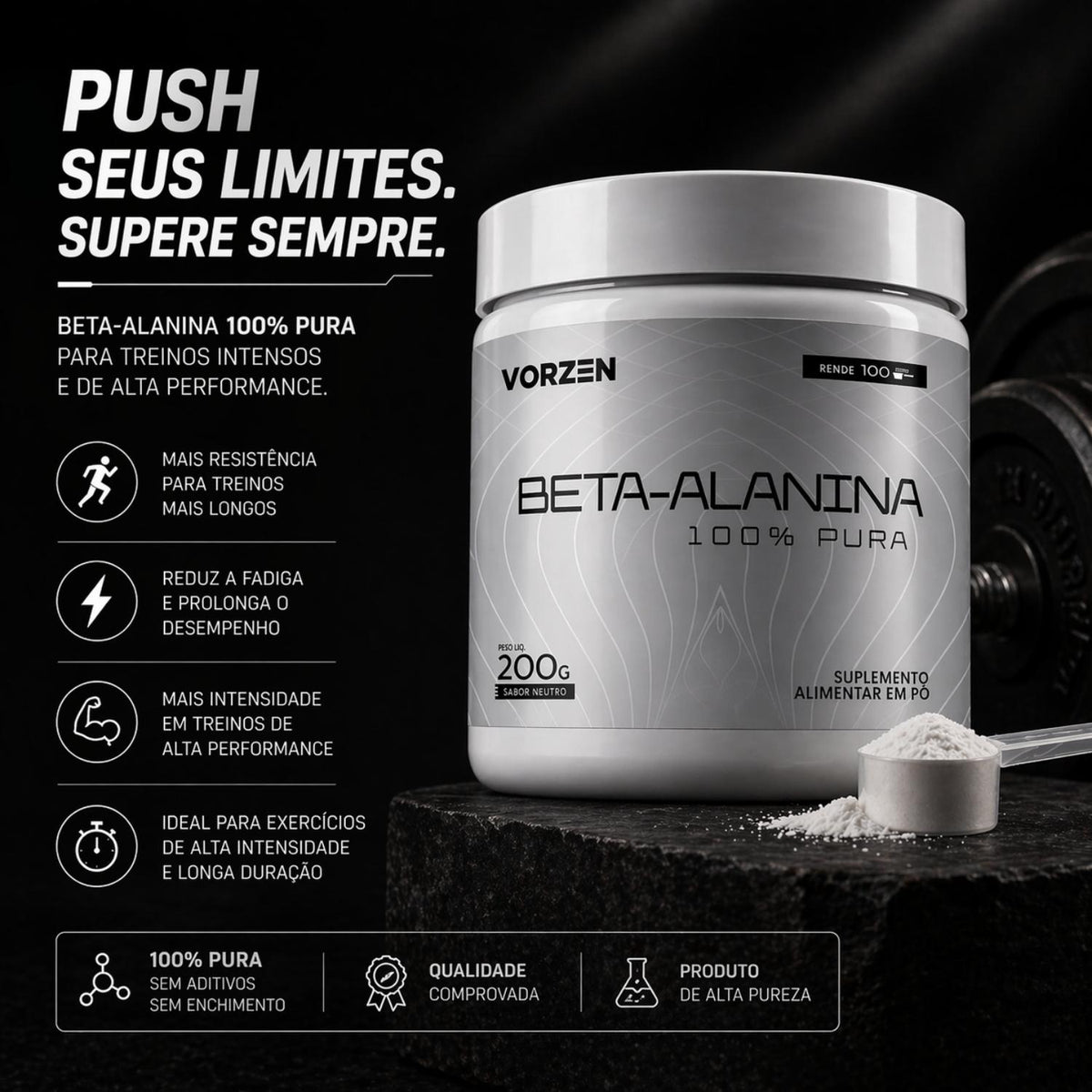 Beta Alanina Pote 200g Vorzen