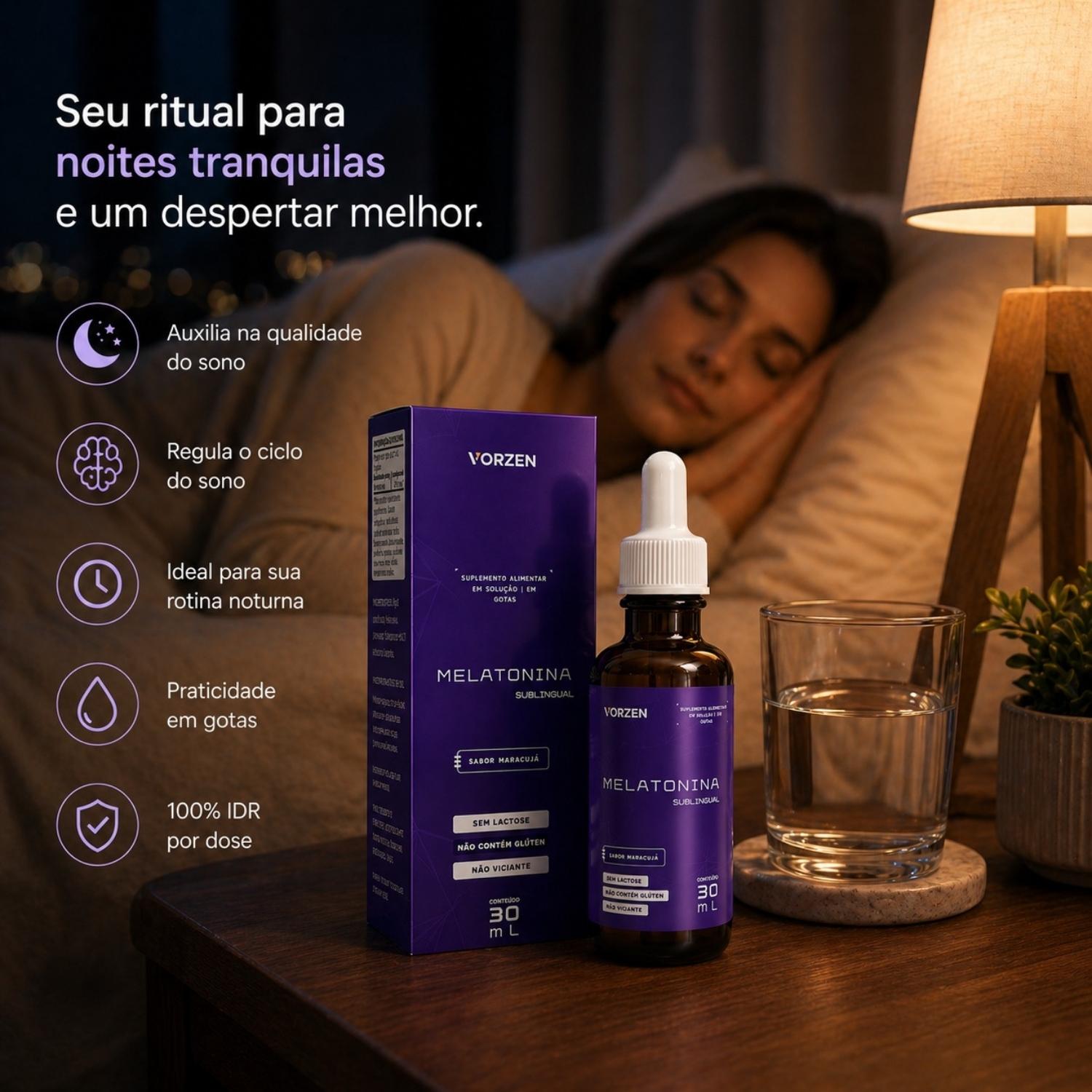 Melatonina Maracujá 30ml Vorzen
