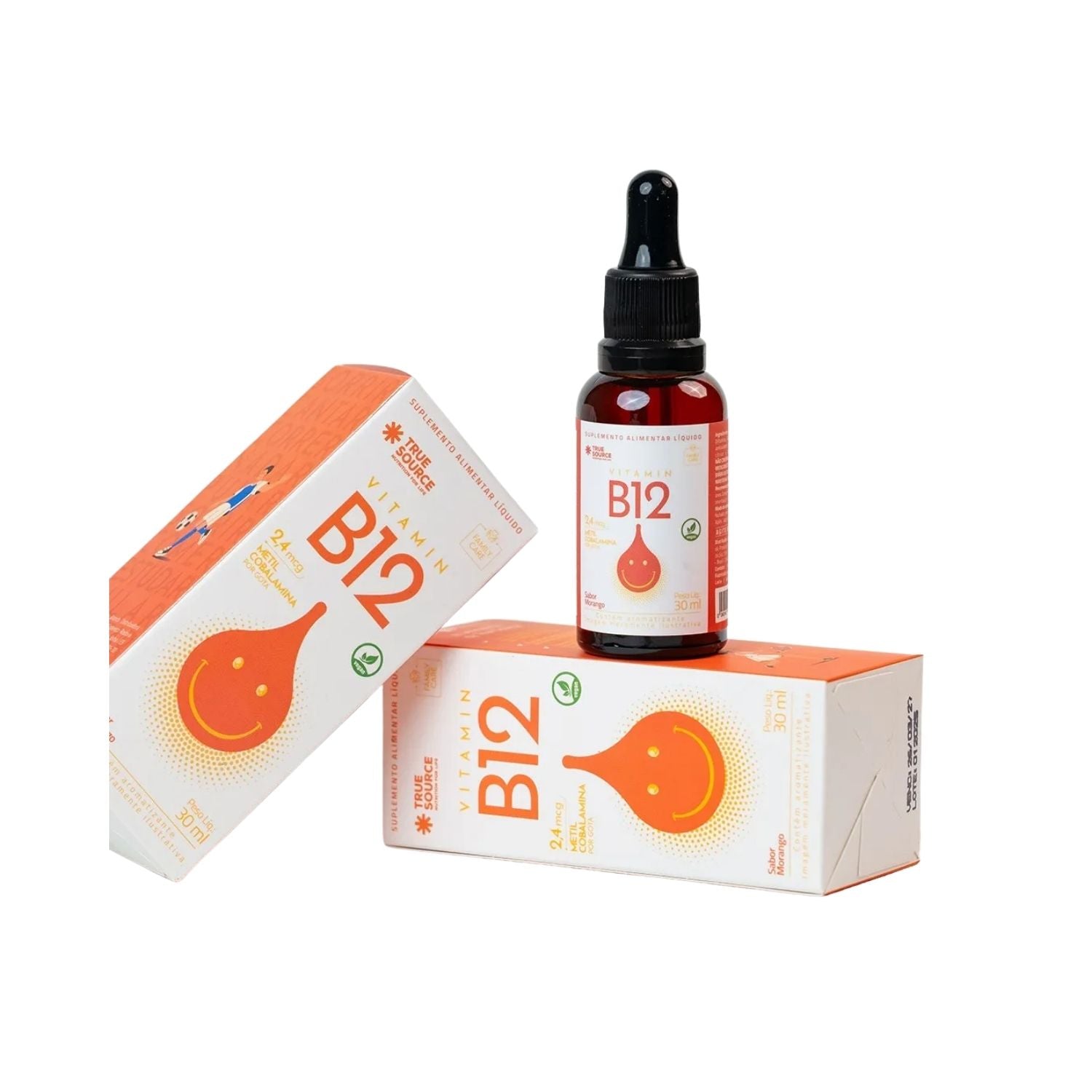 Vitamina B12 Líquido em Gotas for Kids Laranja 30ml True Source