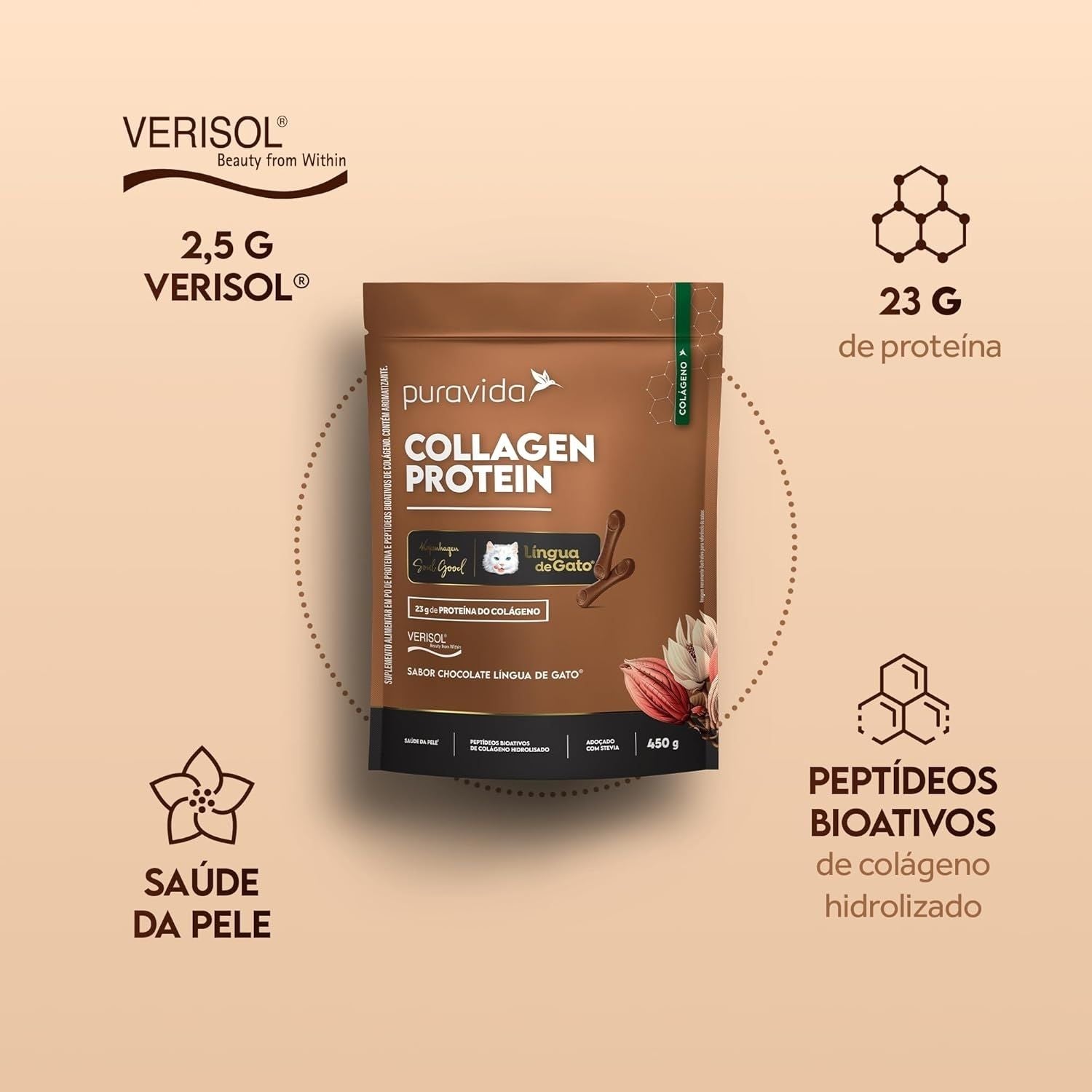 Collagen Protein 450g Pura Vida