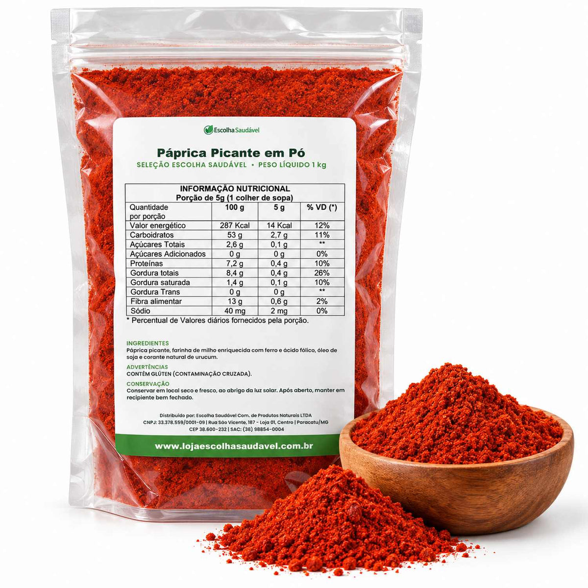 Páprica Picante em Pó
