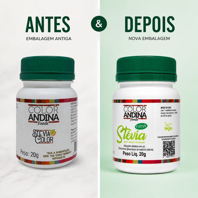 Adoçante Stevia 20g Color Andina (Nova Fórmula)