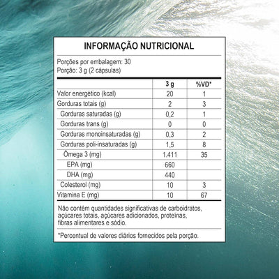 Ômega 3 EPA DHA 60 Cápsulas Pura Vida