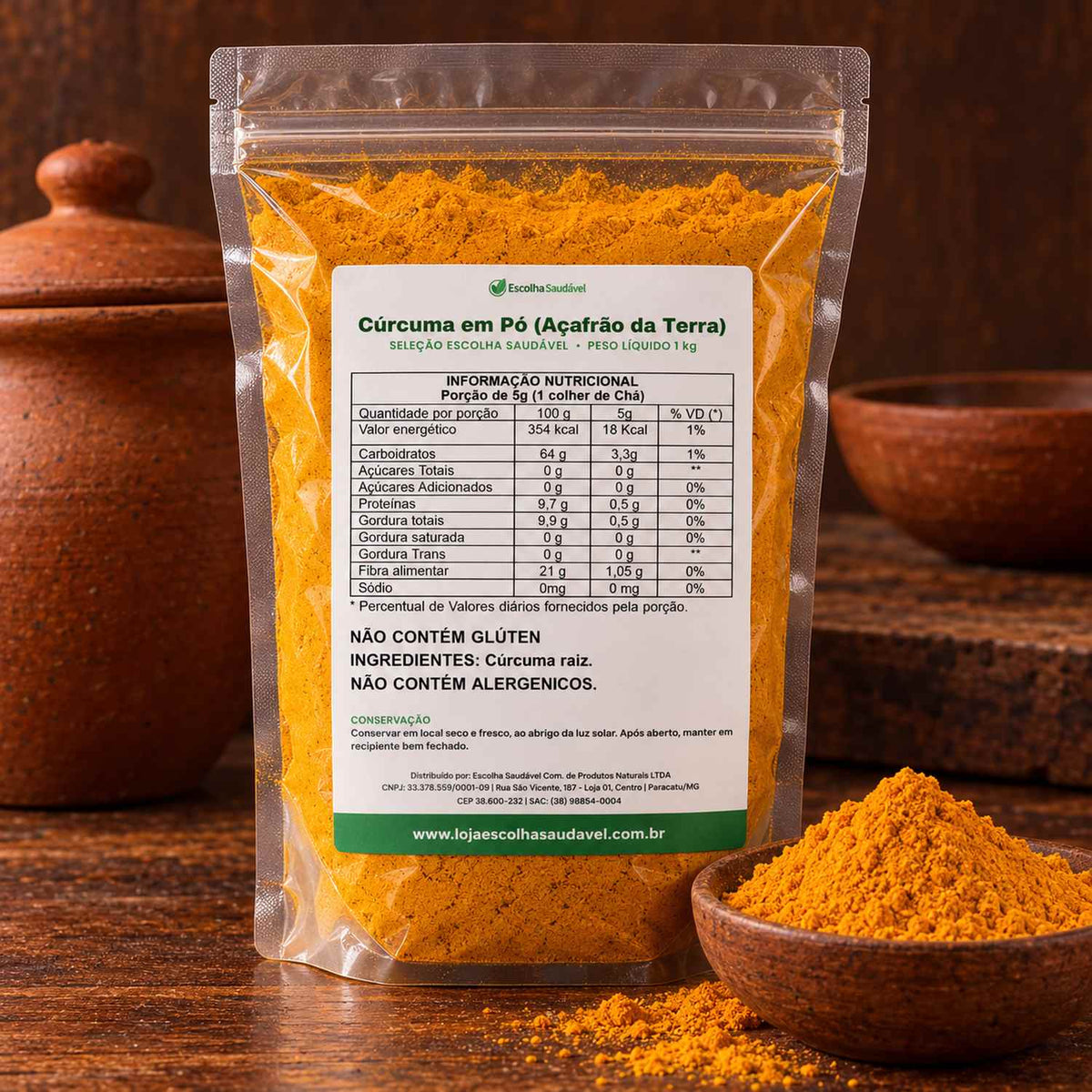 Cúrcuma em Pó (Açafrão da Terra)