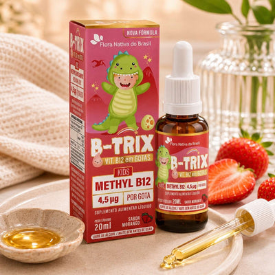 Vitamina B Infantil B-Trix Sabor Morango 20ml Flora Nativa