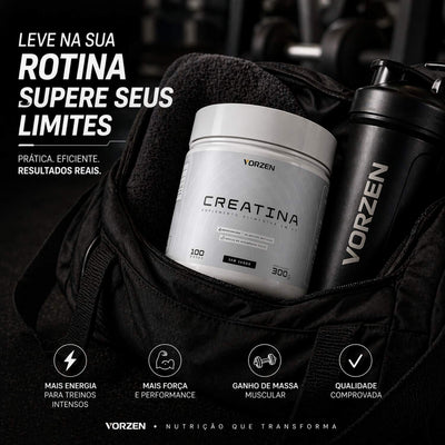 Creatina 100% Pura Pote 300g Vorzen