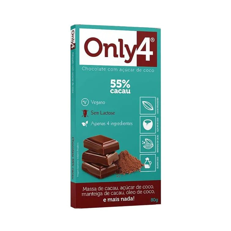 Barra de Chocolate Only4 80g (Vegano)