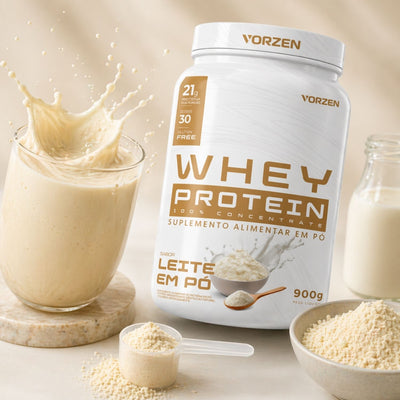 100% Whey Protein Concentrado Pote 900g Vorzen