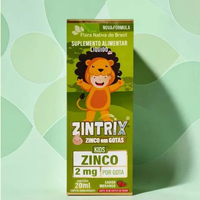 Zintrix (Zinco Infantil) Sabor Morango 20ml Flora Nativa do Brasil