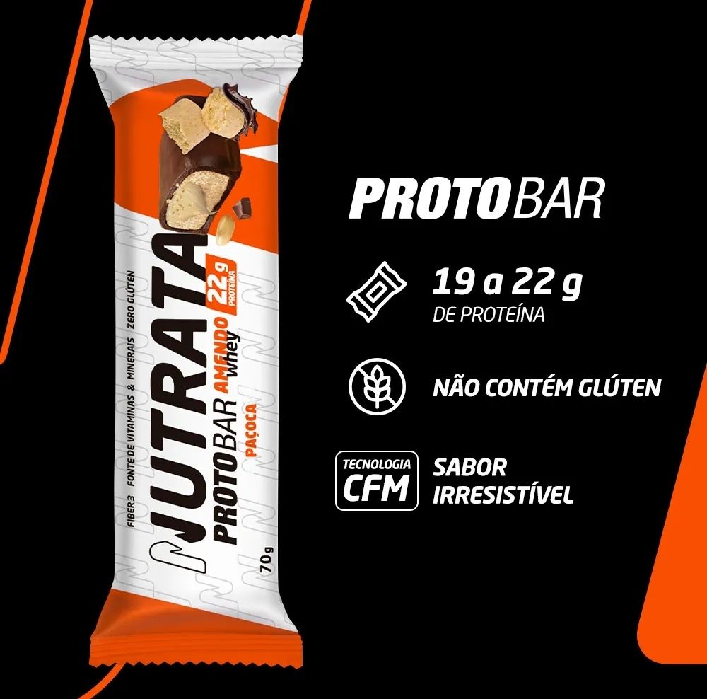Barra de Proteina Protobar 70g Nutrata