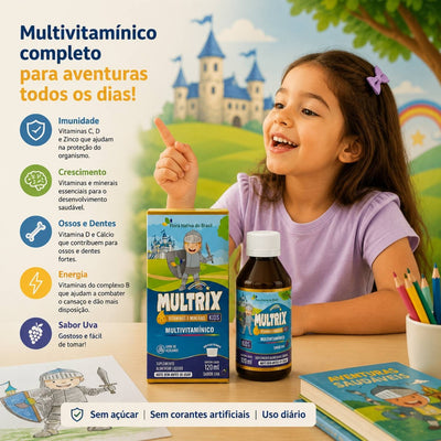 Multrix (Multivitamínico Kids) 120ml Flora Nativa do Brasil